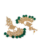 Shoshaa Green Contemporary Chandbalis Earrings - Distacart