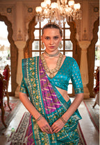 Monjolika Fashion Violet Patola Print Festival Contemporary Saree