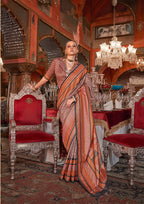 Monjolika Fashion Silk Weaving Zari Light Mauve Traditional Saree
