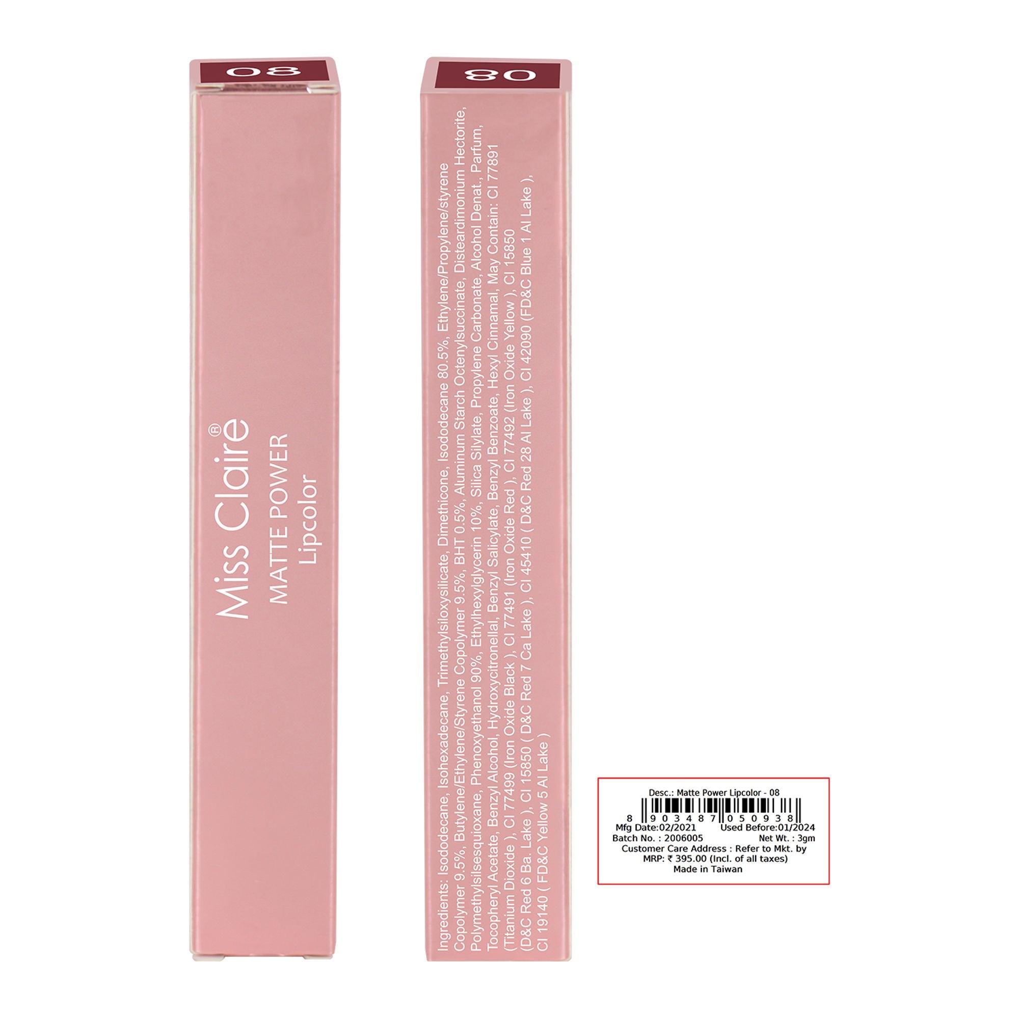 Miss Claire Matte Power Lipcolor - 8