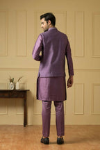 Purplebee Nehru Jacket Set by Hilo Design