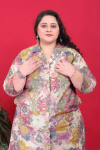 Monjolika Fashion Multicolor Rayon Floral Print Classic Co-Ord Set - Distacart