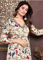 Monjolika Fashion Red Rayon Printed Festival Wear Afghani Suit - Distacart
