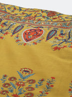 Juniper Women Mustard Cotton Printed Flared Palazzo - Distacart