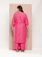 Sztori Women Ethnic Motifs Printed Regular Gotta Patti Kurta with Palazzos