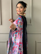 The52 Viscose Fabric work Straight cut Kurta, Pant and Dupatta Set - Distacart