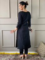 The52 Viscose Fabric work Straight cut Kurta, Pant and Dupatta Set - Distacart