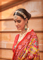 Monjolika Fashion Multi Colour Patola Print Silk Ceremonial Trendy Saree - Distacart