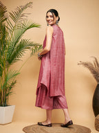 InWeave Wine Lurex Short Kurta