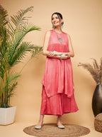 InWeave Red Lurex Short Kurta