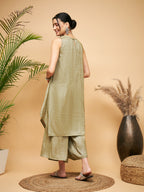 InWeave Olive Lurex Short Kurta