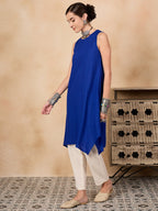InWeave Ink Blue Short Kurta