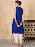 InWeave Ink Blue Short Kurta