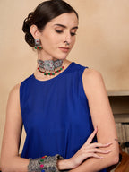InWeave Ink Blue Short Kurta