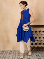 InWeave Ink Blue Short Kurta