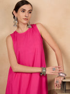 InWeave Fuchsia Short Kurta
