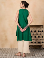 InWeave Forest Green Short Kurta