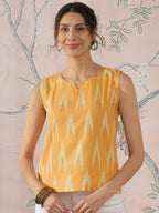 InWeave Yellow Ikkat W/S Top