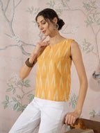 InWeave Yellow Ikkat W/S Top
