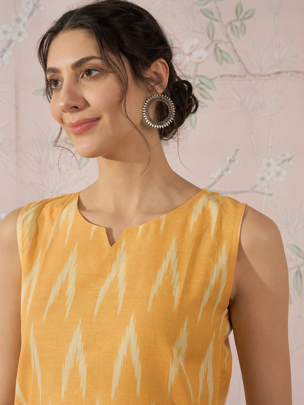 InWeave Yellow Ikkat W/S Top