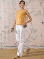 InWeave Yellow Ikkat W/S Top