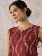 InWeave Rust Ikkat W/S Top