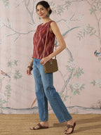 InWeave Rust Ikkat W/S Top