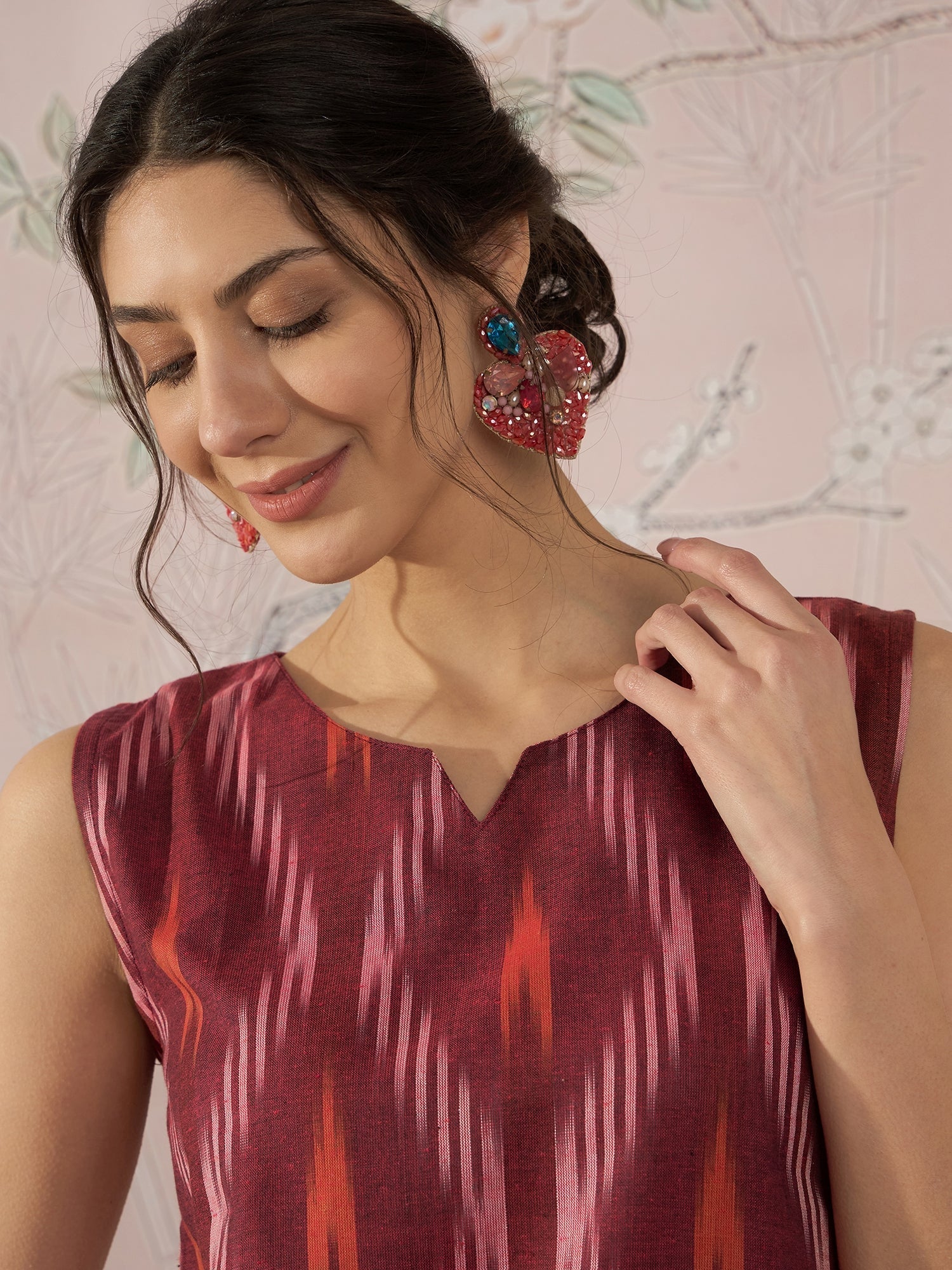 InWeave Rust Ikkat W/S Top