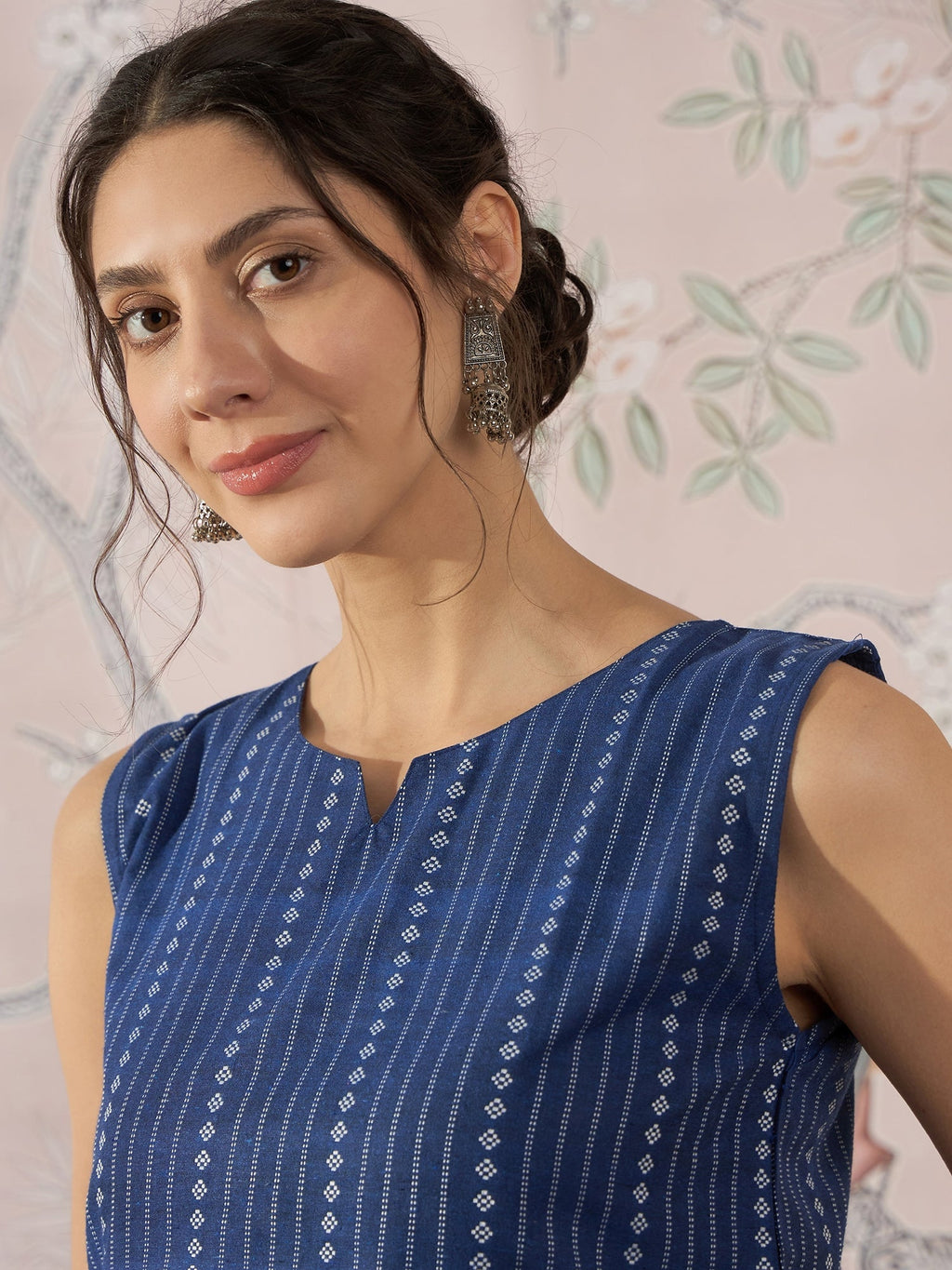 InWeave Indigo Striped Kantha W/S Top