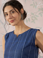 InWeave Indigo Striped Kantha W/S Top
