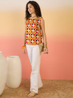 InWeave Mustard Multi Check Foil W/S Top