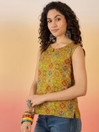 InWeave Ochre Round Multi Foil W/S Top
