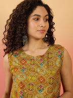 InWeave Ochre Round Multi Foil W/S Top