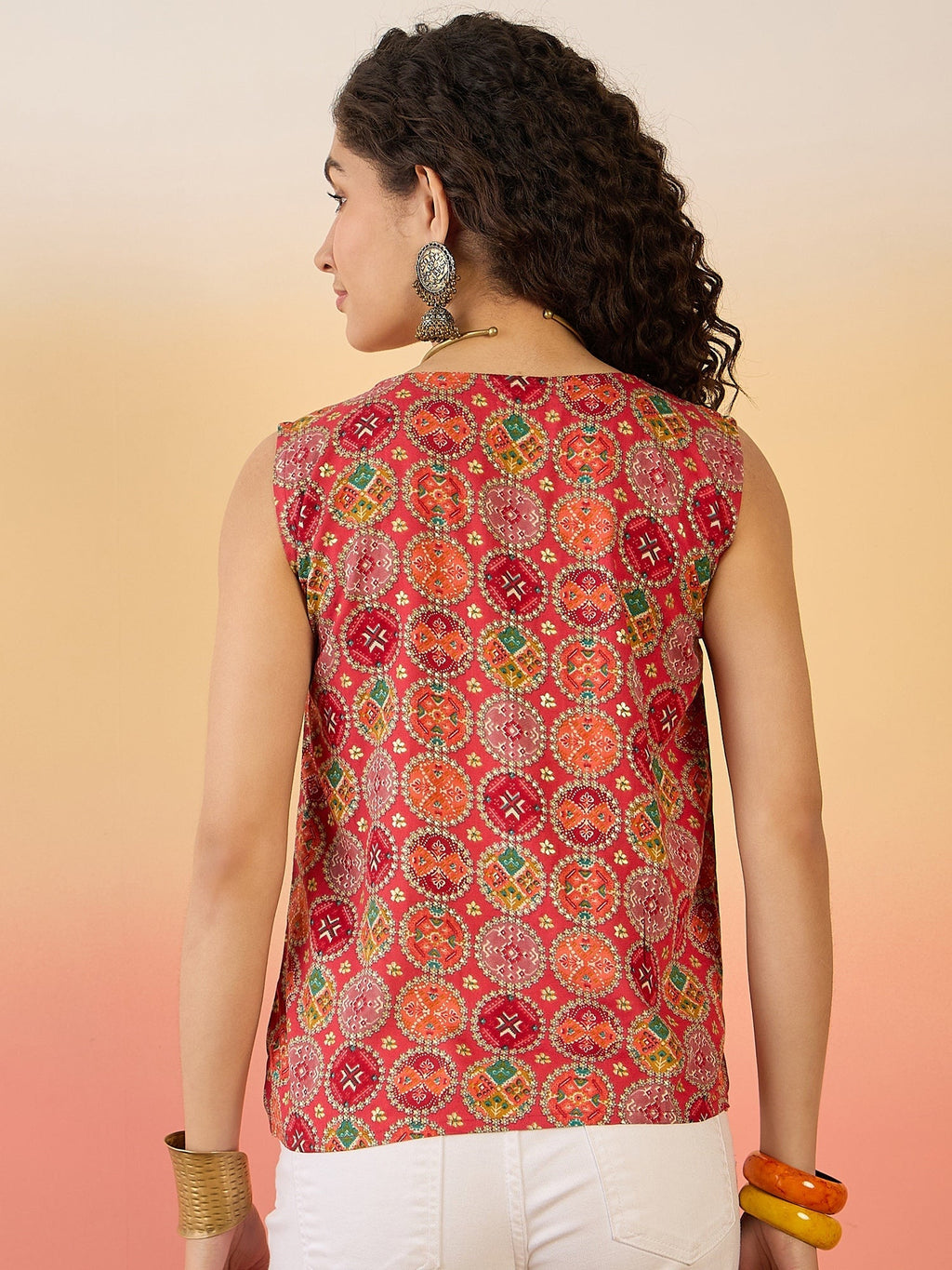 InWeave Red Round Multi Foil W/S Top