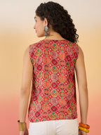 InWeave Red Round Multi Foil W/S Top