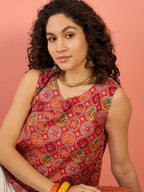 InWeave Red Round Multi Foil W/S Top
