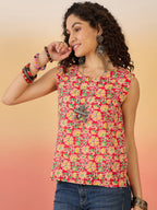 InWeave Red Different W/S Top