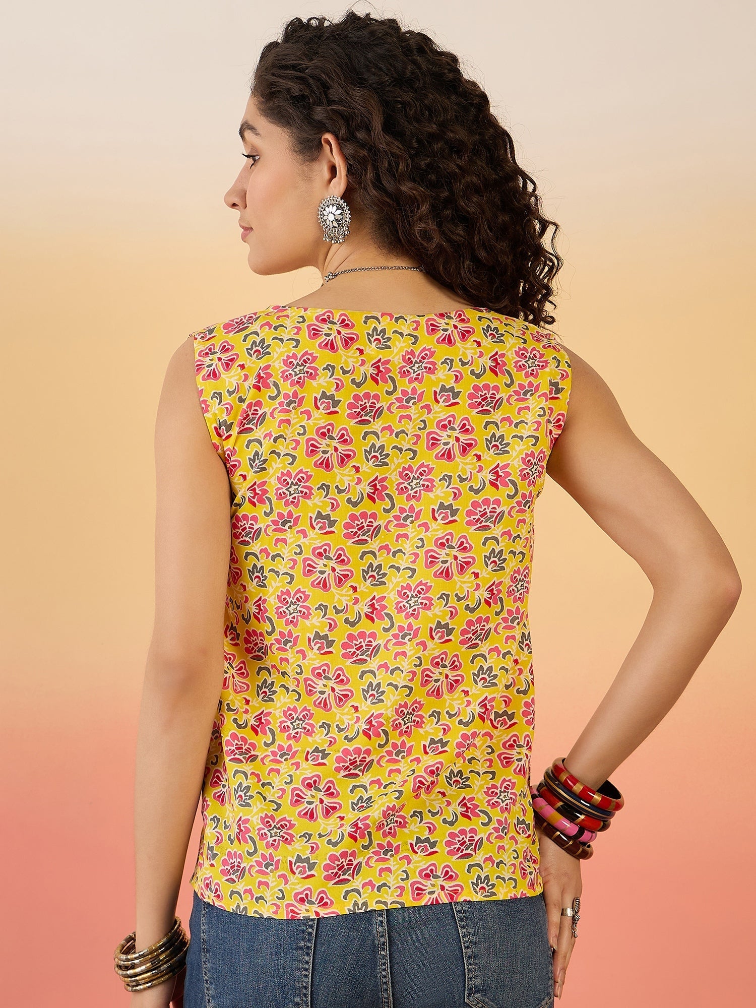 InWeave Bright Yellow Different W/S Top