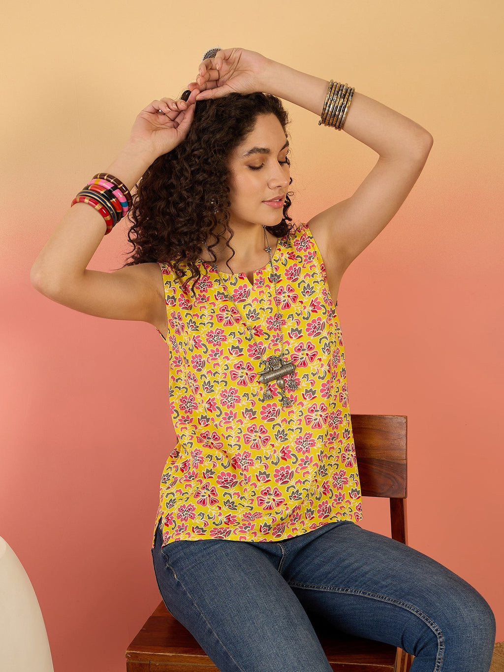 InWeave Bright Yellow Different W/S Top