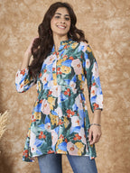 InWeave Multi Abstract Mandarin Top
