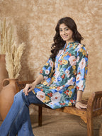 InWeave Multi Abstract Mandarin Top