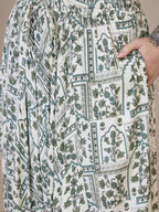 InWeave Sea Green Ethnic Window Harem Pant