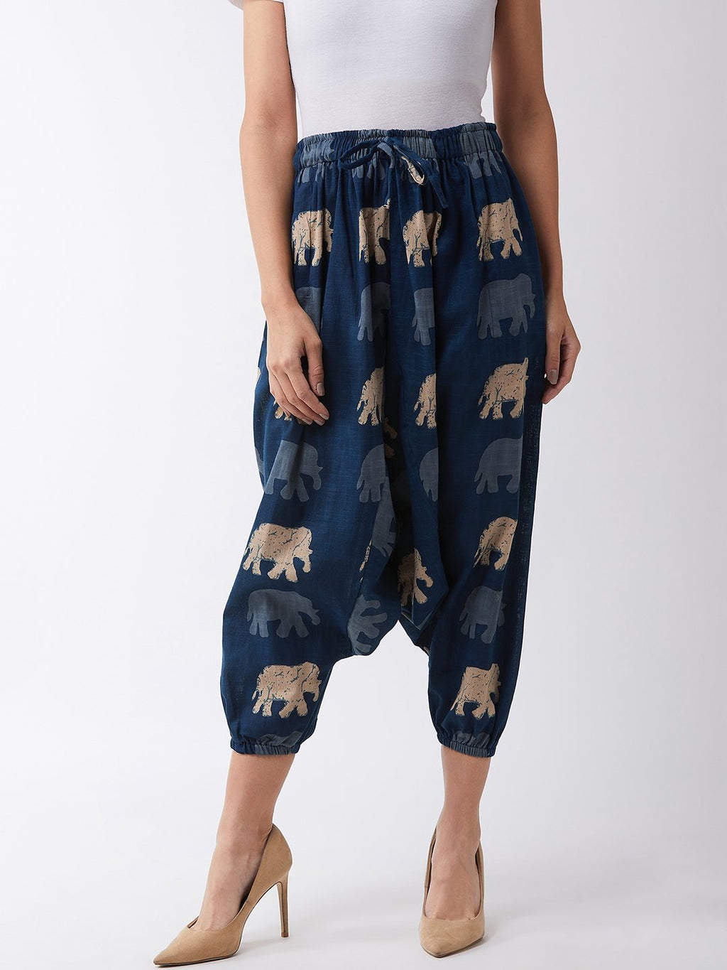 InWeave Elephant Print Harem Pants