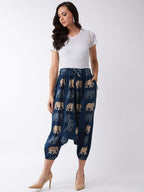 InWeave Elephant Print Harem Pants
