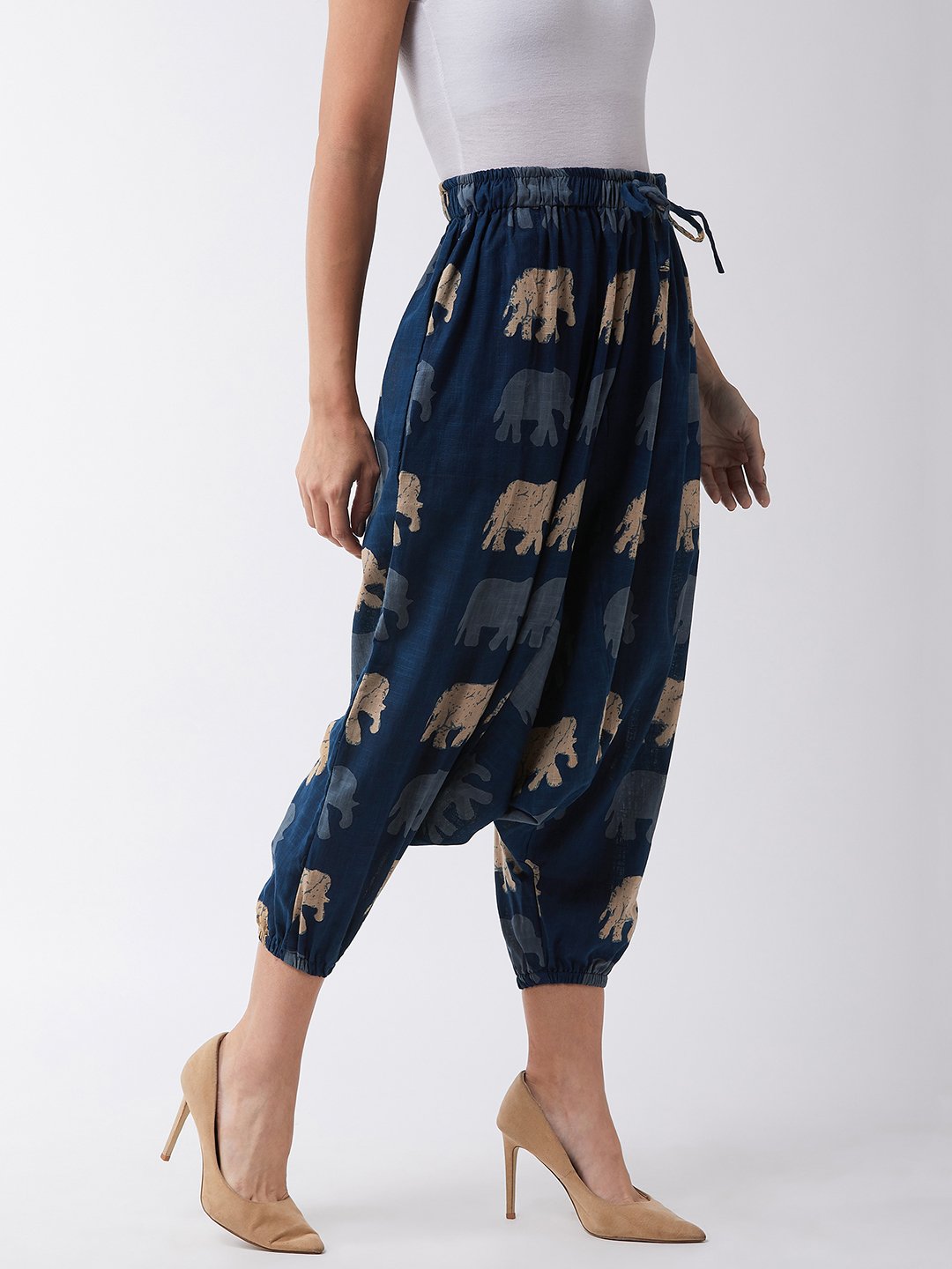 InWeave Elephant Print Harem Pants