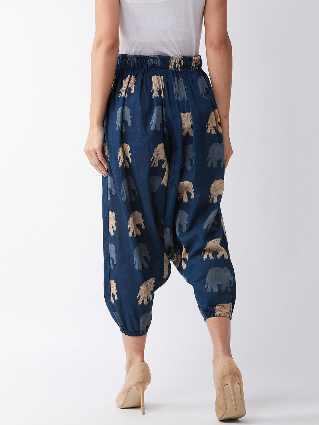 InWeave Elephant Print Harem Pants