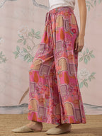 InWeave Dull Pink Window Palazzo