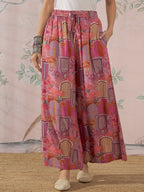 InWeave Dull Pink Window Palazzo