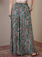 InWeave Green Big Jaal Palazzo