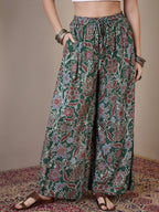 InWeave Green Big Jaal Palazzo